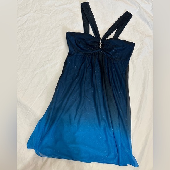 Ombré Sparkle Cocktail Dress - Picture 9 of 13